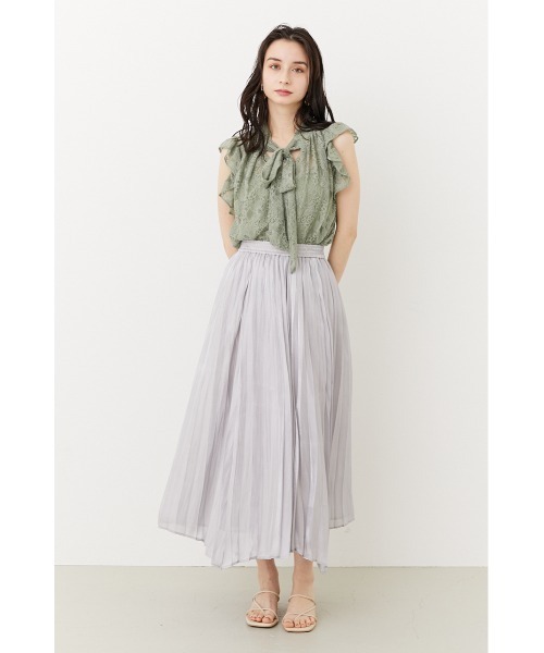 rienda(リエンダ)の「2WAYフリルレーストップス(シャツ/ブラウス・レディース・ホワイト/ブラック/ミント・FREE)」の12枚目の写真