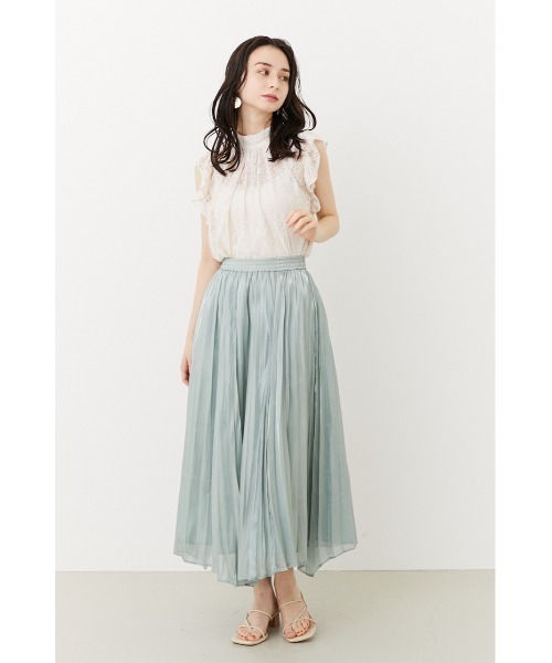 rienda(リエンダ)の「2WAYフリルレーストップス(シャツ/ブラウス・レディース・ホワイト/ブラック/ミント・FREE)」の18枚目の写真