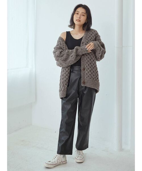 Ungrid（アングリッド）の「フェイクレザーデザインパンツ（その他パンツ・レディース・ブラック/ブラウン・FREE）」の20枚目の写真