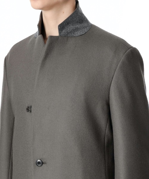 ATTACHMENT(アタッチメント)の「WOOL MELTON TAILORED SINGLE-BREASTED COAT(チェスターコート・メンズ・ブラック/グレー系その他・1/2/3)」の7枚目の写真