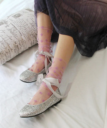 c.u.l | 【c.u.l】ドット柄チュールソックス cula217(ソックス/靴下)