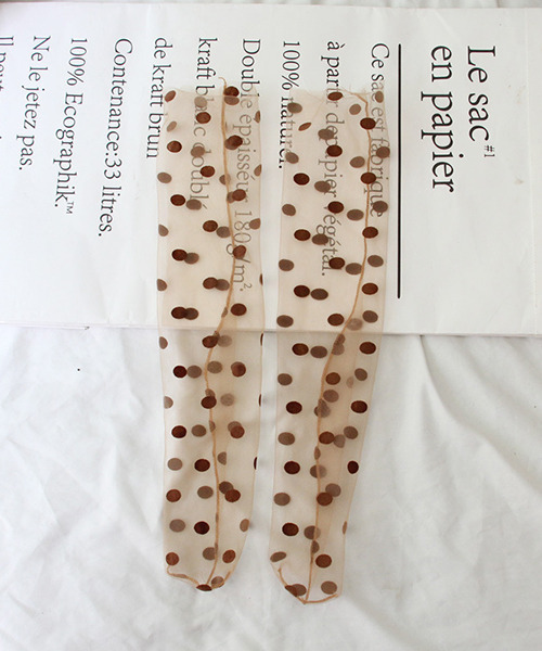 c.u.l(シーユーエル)の「【c.u.l】ドット柄チュールソックス cula217(ソックス/靴下・レディース・ホワイト/ブラック/パープル/ネイビー/ブラウン/ピンク・FREE)」の20枚目の写真