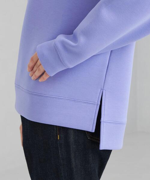 green label relaxing（グリーンレーベルリラクシング）の「ダンボール フード スリット プルオーバー カットソー パーカー（パーカー・レディース・ライトブルー/ダークグレー/モカ・FREE）」の12枚目の写真