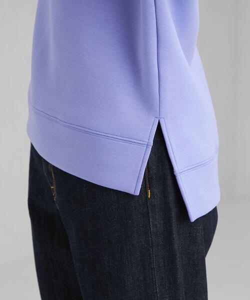 green label relaxing（グリーンレーベルリラクシング）の「ダンボール フード スリット プルオーバー カットソー パーカー（パーカー・レディース・ライトブルー/ダークグレー/モカ・FREE）」の13枚目の写真