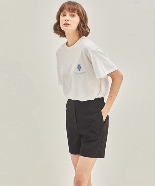 manavis7(マナビスセブン)の「【MANAVIS7 】バンディングショートパンツ / Banding Shorts(スラックス・レディース・ブラック/ベージュ・FREE)」の3枚目の写真