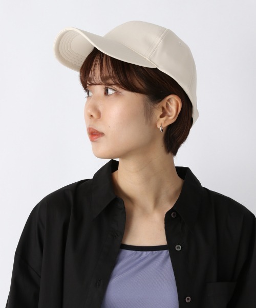 JEANASIS（ジーナシス）の「【YOGA】レザーキャップ/954949（キャップ・レディース・ホワイト/ブラック・FREE）」の2枚目の写真