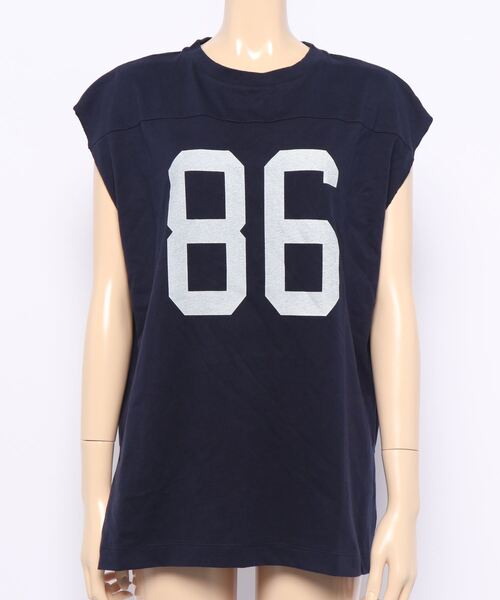 LOWRYS FARM（ローリーズファーム）の「ナンバリングノースリーブ　958893（Tシャツ/カットソー・レディース・オフホワイト/アイボリー/ネイビー・FREE）」の18枚目の写真