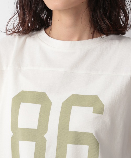 LOWRYS FARM（ローリーズファーム）の「ナンバリングノースリーブ　958893（Tシャツ/カットソー・レディース・オフホワイト/アイボリー/ネイビー・FREE）」の8枚目の写真