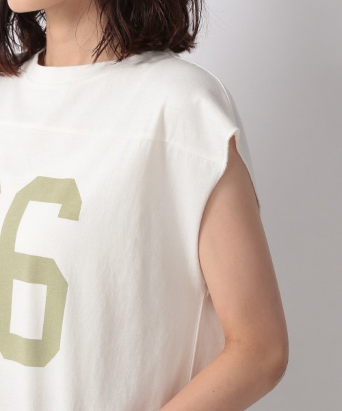 LOWRYS FARM（ローリーズファーム）の「ナンバリングノースリーブ　958893（Tシャツ/カットソー・レディース・オフホワイト/アイボリー/ネイビー・FREE）」の10枚目の写真