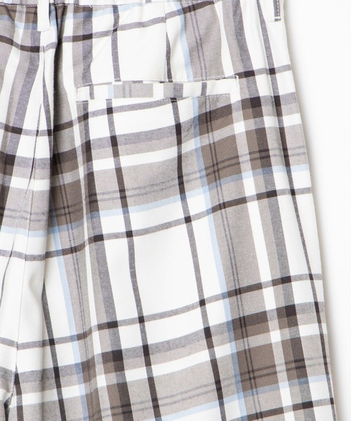 WEGO(ウィゴー)の「WEGO/【セットアップ対応】TRチェックセミワイドスラックス(スラックス・メンズ・ホワイト系その他2/ブラウン系その他2・MEDIUM/LARGE)」の10枚目の写真