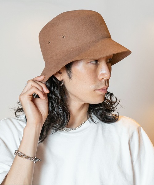CA4LA（カシラ）の「FELT BUCKET（ハット・メンズ・ブラック/ベージュ/ブルー・ONESIZE）」の3枚目の写真