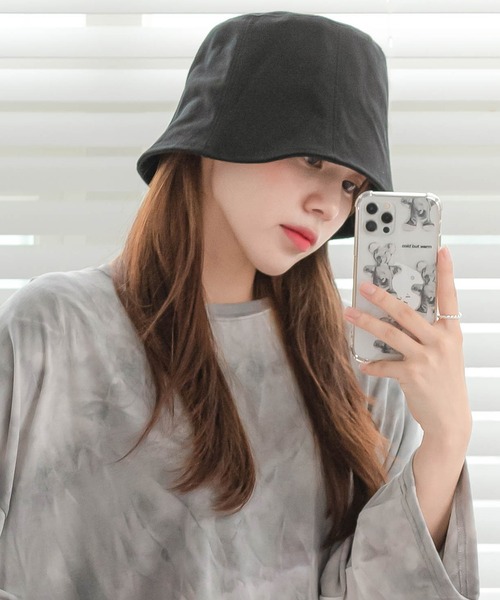 UNE MANSION（ユヌマンション）の「デイリーベーシックバケットハット（ハット・レディース・ブラック/ベージュ/アイボリー・ONE SIZE）」の3枚目の写真