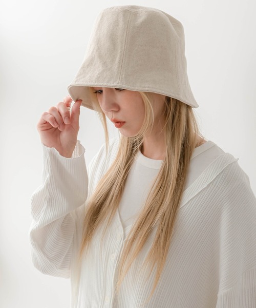UNE MANSION（ユヌマンション）の「デイリーベーシックバケットハット（ハット・レディース・ブラック/ベージュ/アイボリー・ONE SIZE）」の15枚目の写真