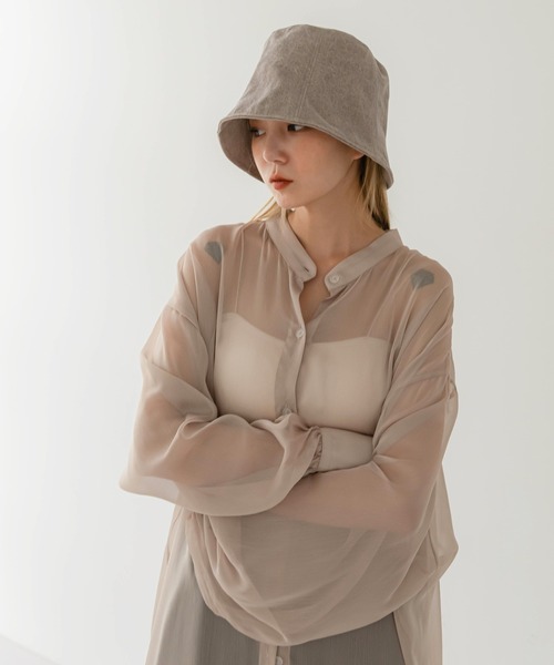 UNE MANSION（ユヌマンション）の「デイリーベーシックバケットハット（ハット・レディース・ブラック/ベージュ/アイボリー・ONE SIZE）」の6枚目の写真