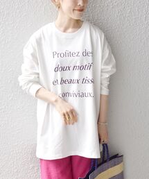 SHIPS any:〈ウォッシャブル〉COMFY ロゴ ロングスリーブ TEE