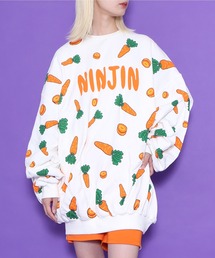 PUNYUS | フード総柄スウェット（EDAMAME・LEMON・NINJIN(スウェット)
