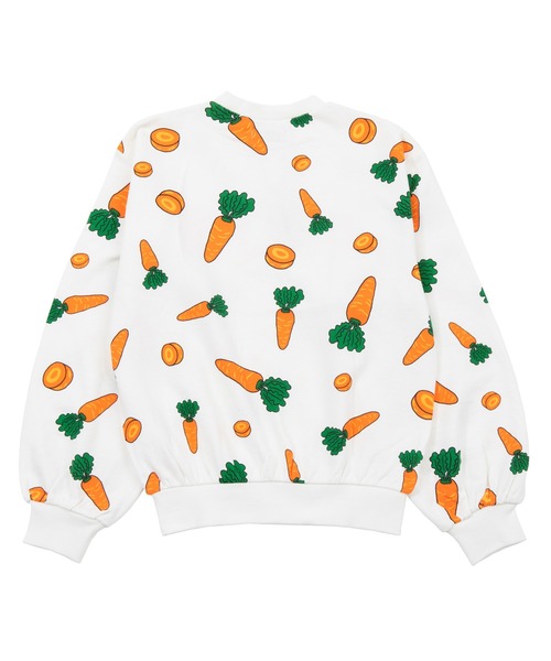 PUNYUS（プニュズ）の「フード総柄スウェット(LEMON・NINJIN・EDAMAME)（スウェット・レディース・オレンジ/イエロー/グリーン・4/3/1/2）」の5枚目の写真