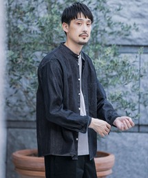URBAN RESEARCH DOORS | デニムバンドカラーシャツ(シャツ/ブラウス)