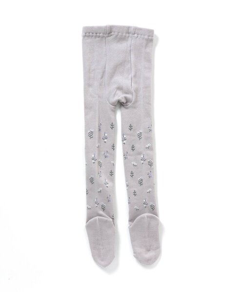 apres les cours（アプレレクール）の「お花柄タイツ（タイツ/ストッキング・キッズ・アイボリー/ライトグレー/ネイビー・110/90/140/100/120）」の11枚目の写真