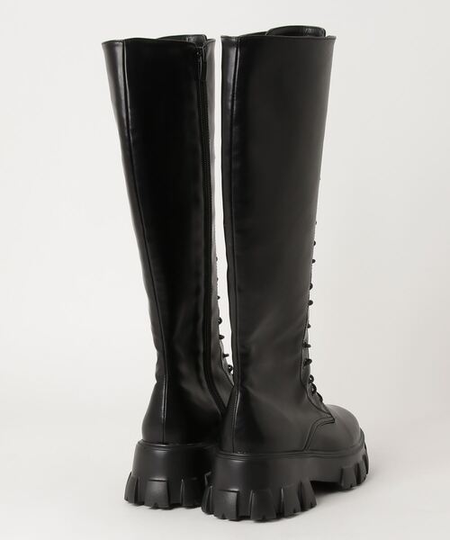 WC（ダブル シー）の「ロングデザインソールブーツ（ブーツ・レディース・ブラック・SMALL/MEDIUM）」の2枚目の写真
