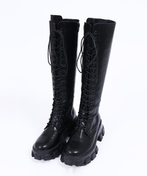 ロングデザインソールブーツ