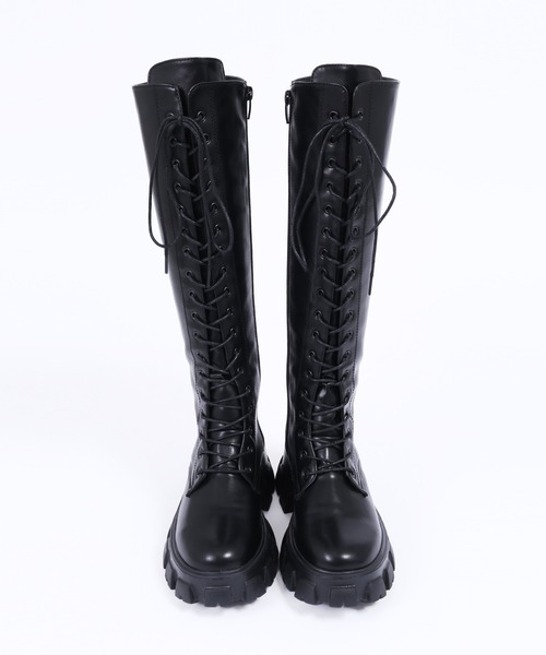 WC（ダブル シー）の「ロングデザインソールブーツ（ブーツ・レディース・ブラック・SMALL/MEDIUM）」の4枚目の写真