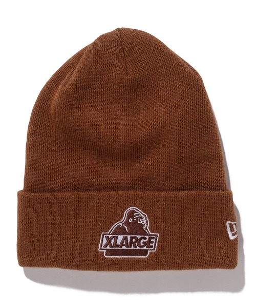 XLARGE（エクストララージ）の「XLARGE×NEWERA SLANTED OG CUFF BEANIE（ニットキャップ/ビーニー・メンズ・ブラック/ネイビー/ブラウン/グリーン・ONE SIZE）」の6枚目の写真
