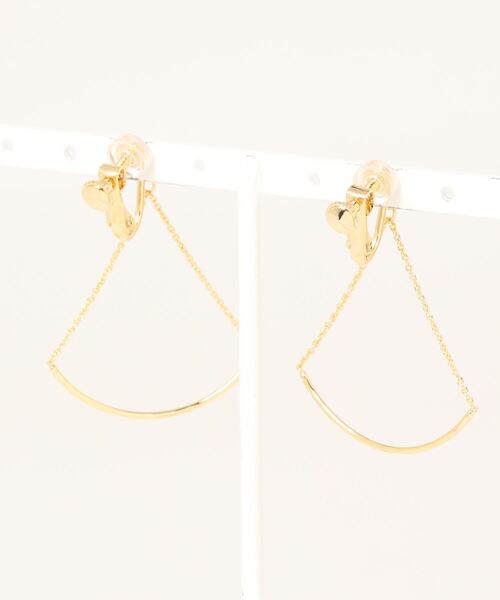 SALON adam et rope'（サロン アダム エ ロペ）の「メタルバースイングイヤリング（イヤリング・レディース・ゴールド/シルバー・FREE）」の3枚目の写真