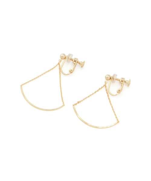 SALON adam et rope'（サロン アダム エ ロペ）の「メタルバースイングイヤリング（イヤリング・レディース・ゴールド/シルバー・FREE）」の9枚目の写真