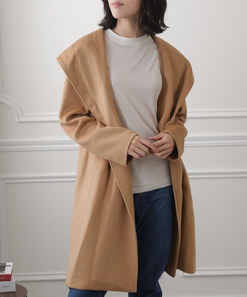 PourVous(プールヴー)の「ウール&ダウンセットコート(ダウンジャケット/コート・レディース・ダークグレー/キャメル・M)」の8枚目の写真