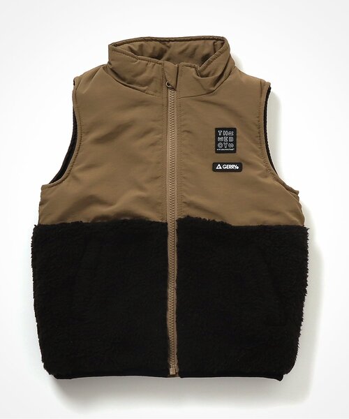 BREEZE by saori(ブリーズバイサオリ)の「WEB限定 GERRYベスト【BREEZE by saori】(ベスト・キッズ・ブラック/カーキ/ベージュ・90cm/130cm/100cm/120cm/140cm/110cm/150cm)」の3枚目の写真