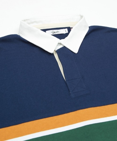 improves(インプローブス)の「パネル切替 ビッグシルエット ラガーシャツ(ポロシャツ・メンズ・ネイビー/スミクロ/グリーン・LARGE/MEDIUM)」の10枚目の写真