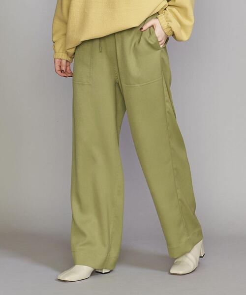 BEAUTY&YOUTH UNITED ARROWS（ビューティーアンドユースユナイテッドアローズ）の「BY タンブラーツイルパッチポケット イージー パンツ2 -ウォッシャブル-（その他パンツ・レディース・ブラック/ブラウン/コバルトブルー/オリーブ・S/M/L）」の4枚目の写真