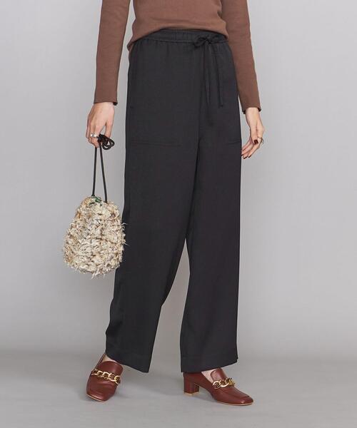 BEAUTY&YOUTH UNITED ARROWS（ビューティーアンドユースユナイテッドアローズ）の「BY タンブラーツイルパッチポケット イージー パンツ2 -ウォッシャブル-（その他パンツ・レディース・ブラック/ブラウン/コバルトブルー/オリーブ・S/M/L）」の2枚目の写真