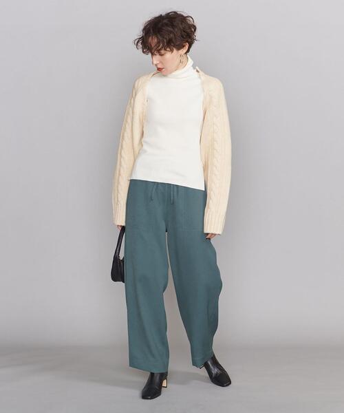 BEAUTY&YOUTH UNITED ARROWS（ビューティーアンドユースユナイテッドアローズ）の「BY タンブラーツイルパッチポケット イージー パンツ2 -ウォッシャブル-（その他パンツ・レディース・ブラック/ブラウン/コバルトブルー/オリーブ・S/M/L）」の8枚目の写真