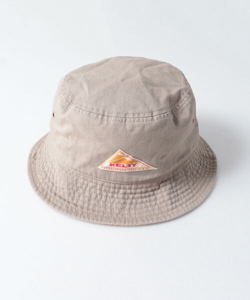 KELTY（ケルティ）の「【KELTY/ケルティ】TWILL BUCKET HAT ツイルバケットハット（ハット・メンズ・ブラック/ベージュ/ネイビー/ピンク・FREE）」の3枚目の写真