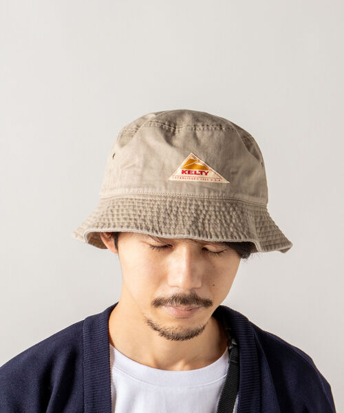 KELTY（ケルティ）の「【KELTY/ケルティ】TWILL BUCKET HAT ツイルバケットハット（ハット・メンズ・ブラック/ベージュ/ネイビー/ピンク・FREE）」の6枚目の写真