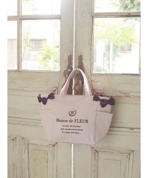Maison de FLEUR（メゾンドフルール）の「8th Anniversary サイドポケットSトート（トートバッグ・レディース・ピンク・FREE）」の6枚目の写真