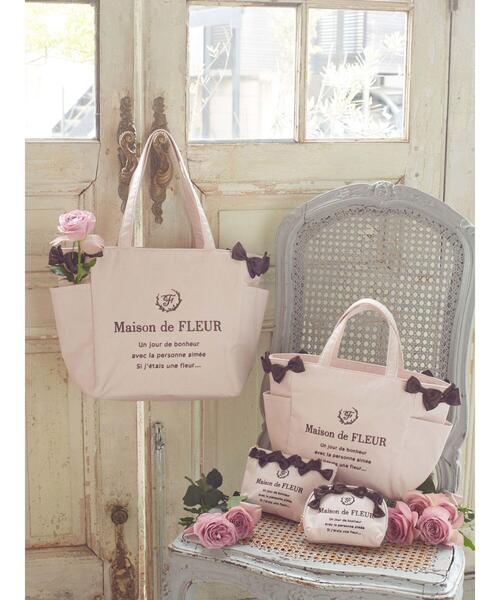 Maison de FLEUR（メゾンドフルール）の「8th Anniversary サイドポケットSトート（トートバッグ・レディース・ピンク・FREE）」の12枚目の写真