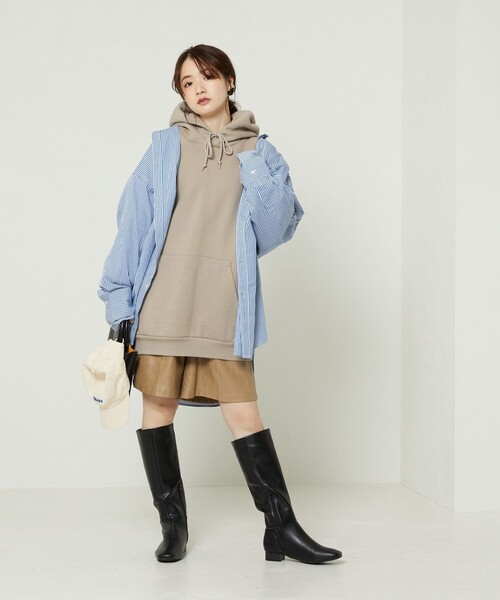 FREAK'S STORE（フリークスストア）の「カラーストライプビッグカフス（シャツ/ブラウス・レディース・ピンク/グリーン/サックスブルー・ﾌﾘ-）」の5枚目の写真