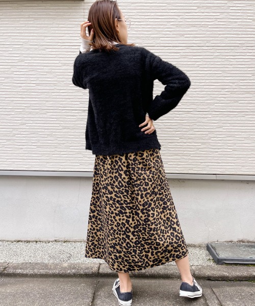 at12:03(アットイチニーゼロサン)の「シャギーニットカーディガン(カーディガン/ボレロ・レディース・ホワイト/ブラック/ピンク・FREE)」の5枚目の写真