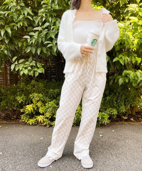 at12:03(アットイチニーゼロサン)の「シャギーニットカーディガン(カーディガン/ボレロ・レディース・ホワイト/ブラック/ピンク・FREE)」の17枚目の写真