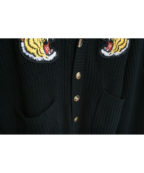 A‘gem 9（エージェムナイン）の「【A'GEM/9 × RYUHARU SPECIAL COLLABORATION】RYUHARU：KNIT CARDIGAN/りゅうはるコラボ ニットカーディガン（カーディガン/ボレロ・メンズ・ブルー/ブラック・FREE）」の10枚目の写真