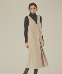 abahouse mavie | ジャージーワンピース(ジャンパースカート)