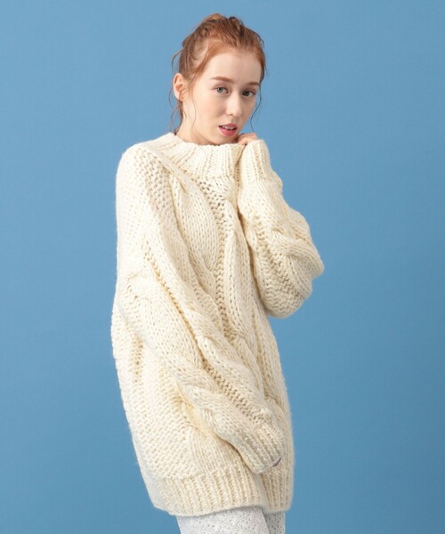 DEICY（デイシー）の「ケーブルハンドローゲージニット（ニット 