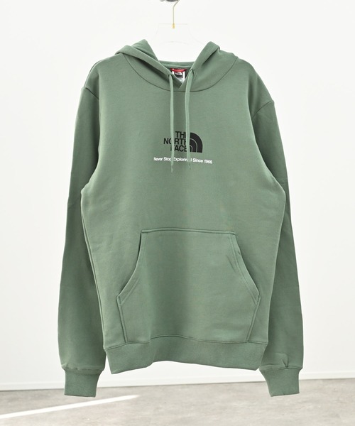 THE NORTH FACE(ザノースフェイス)の「THE NORTH FACE(ザ・ノース・フェイス) ボックスロゴ スウェットパーカー(パーカー・レディース・グリーン/グレー/ネイビー・S/M/L)」の14枚目の写真