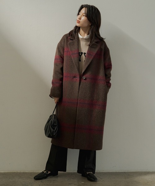 LOUNGEDRESS（ラウンジドレス）の「チェック柄チェスターコート