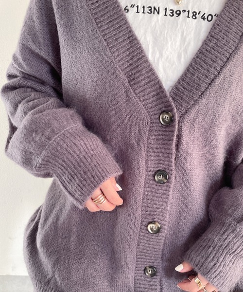 ルネ♡ボレロカーディガン nemne store（ネンネストア）の「焼き芋を頬張るモヘアライクカラー