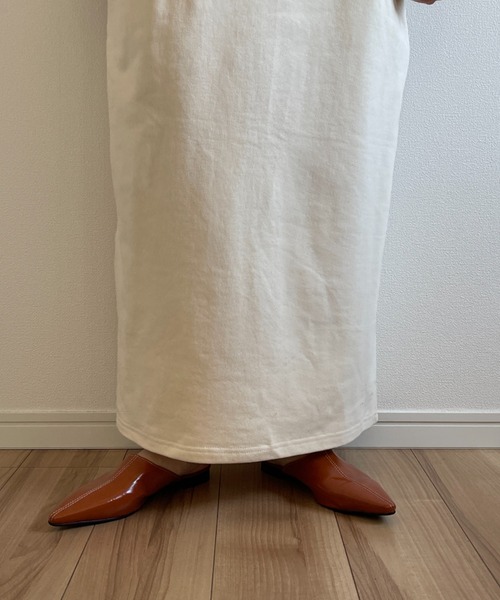 wee9s（ウィークス）の「high neck half zip up sweat one piece / ハイネックハーフジップアップスウェットワンピース（ワンピース・レディース・アイボリー/チャコール/ブラック・FREE/SHORT/LONG）」の17枚目の写真