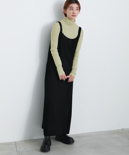 select MOCA(セレクトモカ)の「タートルシアーメロートップス(Tシャツ/カットソー・レディース・ブラック/オフホワイト/ライム/グレイッシュベージュ・FREE)」の14枚目の写真